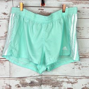 Adidas Running Shorts Teal Blue Size XLarge